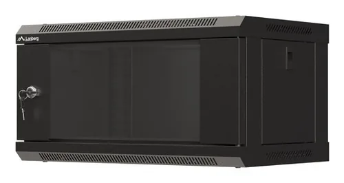 LANBERG 19"" 4U 540x350 Wandgehäuse Glastür FlatPack sw