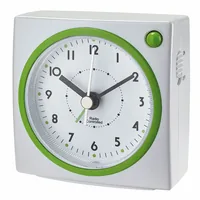 TFA Dostmann Funkwecker Weiss/Grün - Funktionen: Snooze-Funktion - Alarm - Weckfunktion - Ausstattung: Zeit - Hintergrundbeleuchtung - Displaytyp: Analog - Detailfarbe: Grün - Weiss - Funksignal: Ja - Betriebsart: Batteriebetrieb