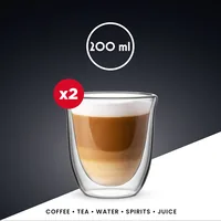 Bialetti Cappuccino Becher Firenze 200 ml, 1 Stück, Transparent - Material: Borosilikatglas - Tassen Typ: Cappuccino Becher - Ausstattung: Keine weitere Ausstattung - Detailfarbe: Transparent - Verpackungseinheit: 1 Stück - Volumen: 200 ml
