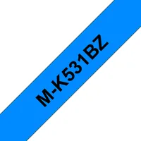 PTOUCH Band, nicht lam. schwarz/blau M-K531BZ zu PT-65/75/85/110 8mx12mm