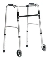 Walking frame rehabilitation with wheels