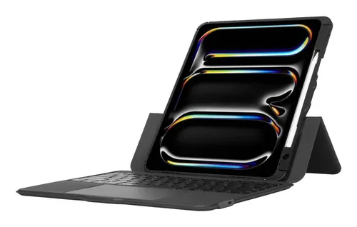 TARGUS Versavu - Tastatur und Folio mit Trackpad - kabellos - Bluetooth 5.0 - QWERTY - GB - Schwarz