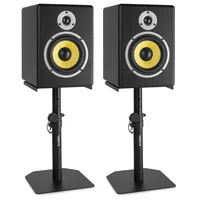 Vonyx Monitorstativ SMS10 Tischstativ Set, 1 Paar - Grundfarbe: Schwarz - Belastbarkeit: 20 kg - Material: Metall - Höhenverstellbar: Ja - Stativ-Bauart: Tischstativ - Stativ-Ausstattung: Keine