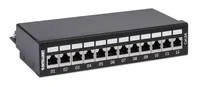 INTELLINET 12-Port Cat6a Patchpanel FTP Desktop schwarz