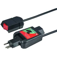 STEFFEN Schalt-Schlaufstecker 2 m 1 - Detailfarbe: Schwarz - Schalter: 1 Schalter - Steckdosenanzahl: 1 - Ausstattung: klappbar 180° - Kinderschutz: Ja