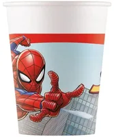 Amscan Einwegbecher Marvel Spiderman 200 ml, 8 Stück - Produkttyp: Einwegbecher - Materialtyp: Papier - Material: Karton - Detailfarbe: Mehrfarbig - Dunkelblau - Schwarz - Verpackungseinheit: 1 Stück