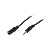 Logilink AudioVerl. 1x 3,5mm -> 1x 3,5mm StBu 5.00m bk