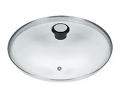 Tefal Pfannendeckel 28 cm, Transparent - Materialtyp: Glas - Material: Glas - Detailfarbe: Transparent - Durchmesser: 28 cm