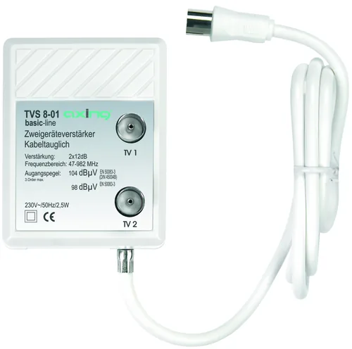 Axing Zweigeräte-TV-Verstärker TVS 8-01 - Zubehörtyp: TV-Receiver Zubehör