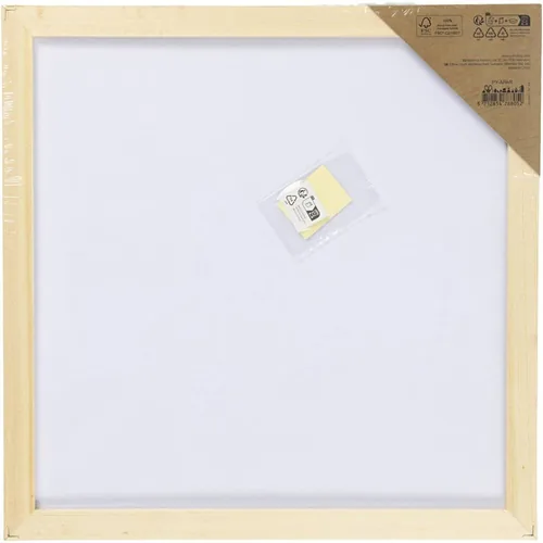 Creativ Company Keilrahmen 30 x 30 cm, Weiss, 1 Stück - Format: 30 x 30 cm - Material: Holz - Pappe