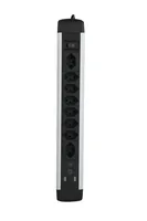 Schönenberger Steckdosenleiste 8 x T13, 1 x USB-C, 2 x USB-A 2 m - Einsatzgebiet: Indoor - Detailfarbe: Schwarz - Kinderschutz: Nein - Steckertyp Ausgang: T13 - USB-C Stecker - USB-A Stecker - Schalter: Nein - Steckdosenanzahl: 8