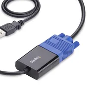 StarTech Mobiler Laptop Crash-Cart-Adapter USB-VGA-Mini DisplayPort KVM-Konsole Dateiubertragung-Videoaufzeichnung TAA