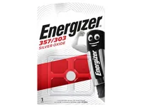 Energizer Knopfzelle Silver Oxide 357 / 303 , 1 Stück - Bauform: Uhrenbatterien - Batterietyp: SR44 / SG14 / WS16 / V303 / 521 / 303 / SR1154SW / SG13 / WS15 / V357 / 541 / 357 / SR1154W / D357 / V13GS / V76PX / SR44W / SR44SW - Chemisches System: Silbero