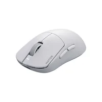 HATOR Quasar 3S Ultima 8K Wireless Gaming Mouse, 2.4 GHz + Bluetooth + USB, Optical 100M Switches, PixArt PAW3950, Web SyncHUB™, White