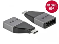 Delock Adapter USB Type-C - DisplayPort - Kabeltyp: Adapter - Videoanschluss Seite A: USB Type-C - Videoanschluss Seite B: DisplayPort