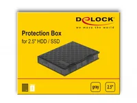 Delock Schutzgehäuse für 2.5? HDD / SSD grau - Zubehörtyp: Aufbewahrung