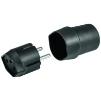 STEFFEN Fixadapter Schweiz T12 - Deutschland Schuko IP20, 3-Polig - Detailfarbe: Schwarz - Stromanschluss Seite A: T12 - Schalter: Nein - Stromanschluss Seite B: Schuko - Typ: Fixadapter