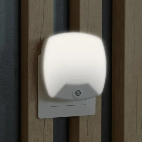 Entac Nachtlicht 0.5W quadrat. WW White Dämmerungssensor
