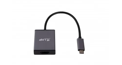 LMP Konverter USB-C – HDMI Spacegrau - Kabeltyp: Konverter - Videoanschluss Seite A: USB Type-C - Videoanschluss Seite B: HDMI
