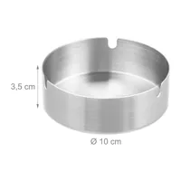 Relaxdays 4052025431846 ashtray Round Stainless steel
