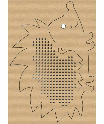 URSUS Stickset Kreuzstich Tiere 14.5 x 20 cm, 24 Stück - Detailfarbe: Braun - Produktart: Stickkarton