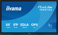 iiyama TE6513A-B1AG Signage-Display Interaktiver Flachbildschirm 163,8 cm (64.5") WLAN 500 cd/m² 4K Ultra HD Schwarz Touchscreen Eingebauter Prozessor Android 18/7