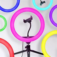 Dörr Videoleuchte Vlogging Kit VL-26 RGB - Farbtemperatur Kelvin: 3000 bis 6000 K - Lichtfarbe: Kaltweiss/Tageslichtweiss (KW) - Farbe: Schwarz