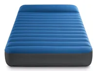 Intex Luftbett TruAire Twin Blau, 99 x 191 x 22 cm - Material Bezug: Chemical Fibre-PVC laminiert - Detailfarbe: Dunkelblau - Matratze Haltegriffe: Nein - Matratze beidseitig verwendbar: Keine Angaben - Gewicht: 2.625 kg - Integrierte Pumpe: Nein