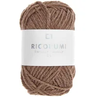 Rico Design Ricorumi Twinkly Twinkly 25 g, Braun - Packungsgrösse: 1 Stück - Länge: 52 m - Material: Polyester - Baumwolle - Detailfarbe: Braun - Waschbar bei: 30 °C - Nadelstärke: 3 mm - 4 mm