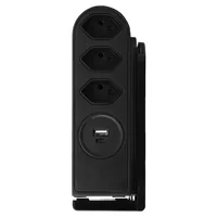 Steffen 50 00092 SW protection surtension Noir 3 sortie(s) CA 250 V 1,5 m