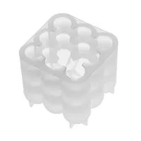Glorex Kerzengiessform Bubble Weiss - Packungsgrösse: 1 Stück - Breite: 5.5 cm - 14.6 cm - Höhe: 6.5 cm - 6 cm - Länge: 22 cm - Detailfarbe: Weiss - Produkttyp: Kerzengiessform