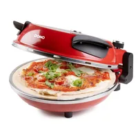 Domo Pizzaofen DO9284PZ - Anzahl Personen: 1 - Detailfarbe: Rot - Leistung: 1200 W - Produkttyp: Pizzamaker