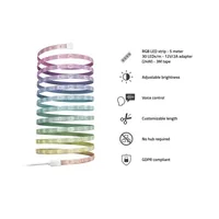 hombli LED Stripe Smart, RGB, 5 m, Weiss - Lampensockel: LED fest verbaut - Farbtemperatur Kelvin: 2000 bis 6500 K - Aussenanwendung: Nein - Gesamtleistung: 24 W - Leuchten Kategorie: LED Stripe - Lichtfarbe: Kaltweiss/Tageslichtweiss (KW) - Neutralweiss 