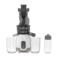 Moulinex Entsafter Ultra Juice ZU6001 - Materialtyp: Kunststoff - Material: Kunststoff - Ausstattung: Einfüllöffnung - Detailfarbe: Weiss - Grau - Gerätetyp: Entsafter - Set: Ja