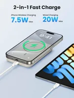 UGREEN 10000mAh Mini Powerbank Wireless 20W with MagSafe white