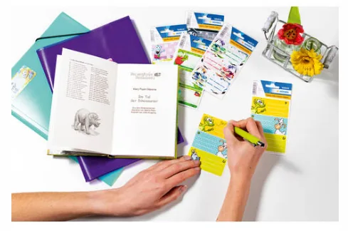Herma Stickers Schuletiketten Dinos - Produkttyp Bucheinbandprodukte: Schuletiketten - Detailfarbe: Mehrfarbig