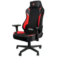 Nitro Concepts Gaming-Stuhl X1000 Rot - Lenkradhalterung: Nein - Höhenverstellbar: Ja - Detailfarbe: Rot - Material: Stahl - Kaltschaum - PVC - Polyurethan (PU) - Belastbarkeit: 135 kg