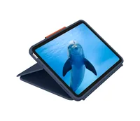 Logitech Rugged Combo 4 Touch - Tastatur und Foliohülle - mit Trackpad - Apple Smart connector 