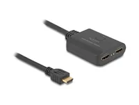 DeLOCK HDMI Splitter 1 x HDMI in to 2 x HDMI out 4K 60 Hz with downscaler