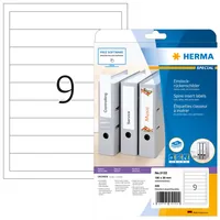 HERMA Einsteckrücken A4 weiß 30x190 nicht klebend 225 St.
