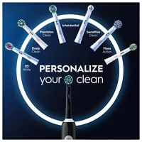 Oral-B Pro 1 Cross Action , Elektrische Zahnbürste (schwarz, mit Reiseetui)