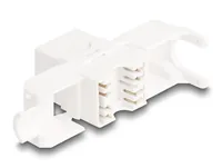 Delock Keystone-Modul LSA Leiste zu RJ45 Buchse Cat.6A UTP 4 Stück - Modultyp: Keystone - Anschluss Front: Buchse RJ-45 - Anschluss Rück: LSA - Medientyp: Netzwerk - Schirmung: Nein - Detailfarbe: Weiss