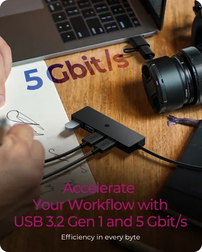 ICY BOX 4 Port USB-C/A to USB-A IB-HUB1424-C3 3.2Gen 1 Hub