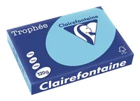 Clairefontaine Kopierpapier TrophéeColoredCopy FSC A4, Dunkelblau,120 g/m² - Geeignet für Drucker: Universal - Grammatur: 120 g/m² - Papiertyp: Kopierpapier - Materialeigenschaften: FSC®-zertifiziert - Verpackungseinheit: 250 Stück - Papierformat: A4