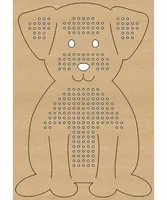 URSUS Stickset Kreuzstich Tiere 14.5 x 20 cm, 24 Stück - Detailfarbe: Braun - Produktart: Stickkarton