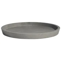 Ecopots Unterteller Rund 20 Grau - Detailfarbe: Grau - Material: Recycling-Kunststoff