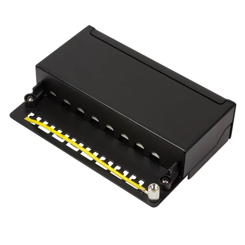 Logilink Patchpanel Cat.6A TischWand 8-port, Schwarz