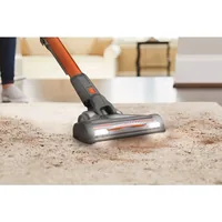 Black & Decker BHFEV182C stick vacuum/electric broom 2-in-1 stick vacuum Battery Dry Bagless 0.65 L Orange, Titanium 2 Ah