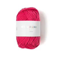 Rico Design Wolle Creative Ricorumi DK 25 g, Himbeere - Packungsgrösse: 1 Stück - Waschbar bei: 30 °C - Länge: 57.5 m - Detailfarbe: Kirschrot - Material: Baumwolle - Nadelstärke: 3 mm - 4 mm