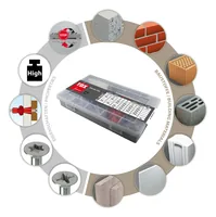 Tox-Dübel Dübel Starter Set 264 Stück - Bohrdurchmesser: 5 mm - Länge: 25 mm - Für Material: Beton - Diverse - Sandstein - Vollziegel - Set: Ja